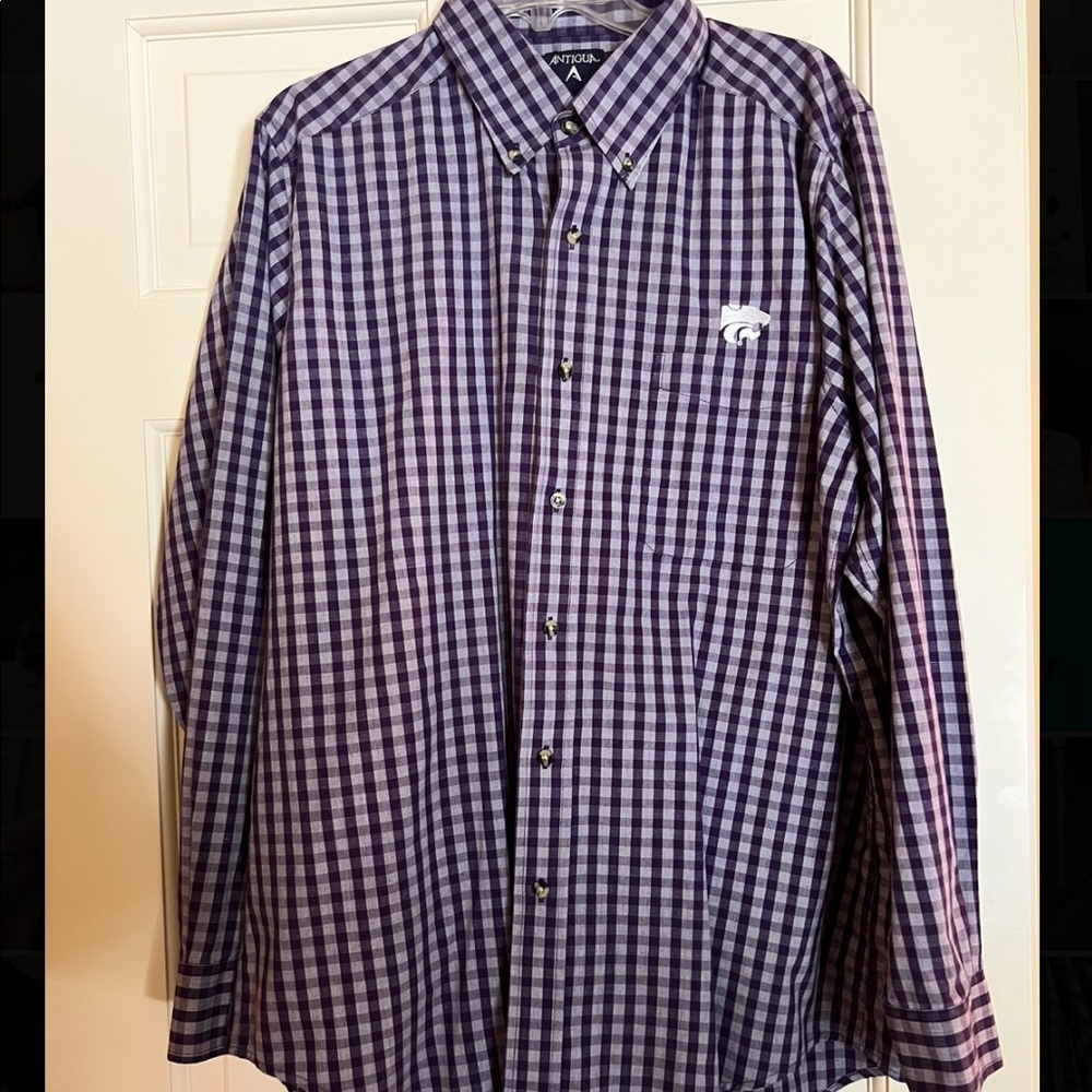 Kansas State collard dress shirt